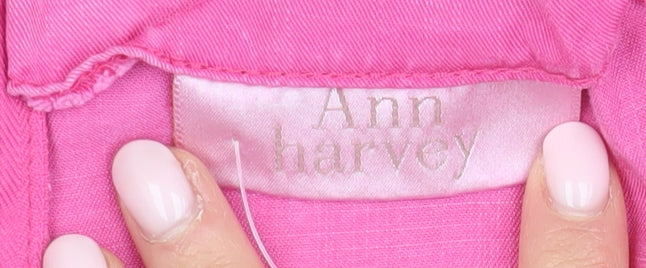 Ann Harvey Women's Pink Flare Plus Size Skirt