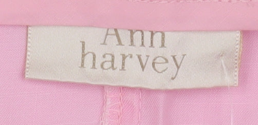 Ann Harvey Women's Pink Pleated Trousers - Size 20