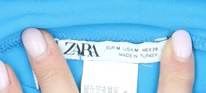 Zara Women’s Blue Bodycon Dress Size M