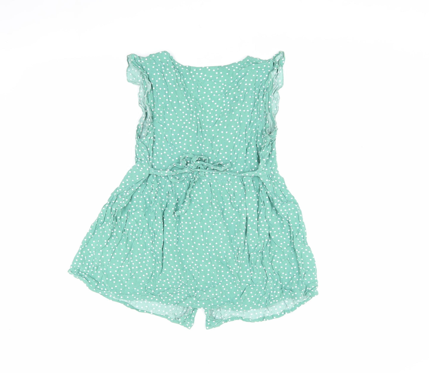 JoJo Maman Bébé Women's Green Polka Dot Tunic Blouse, S