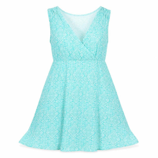 Saltrock Women's Green Paisley V-Neck Dress Size 12