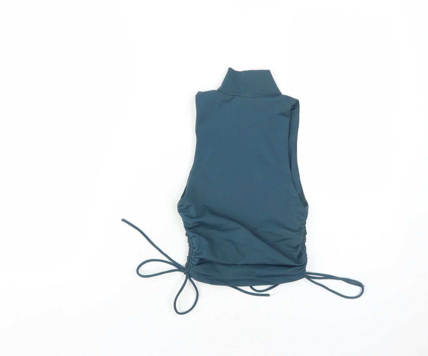 Zara Women’s Blue Sleeveless High Neck Tank