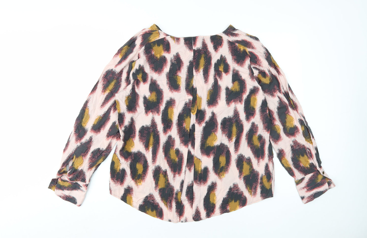 Next Women's Multicoloured Animal Print Blouse, Size 14