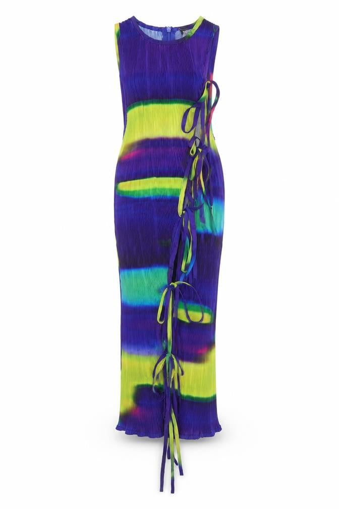 PRETTYLITTLETHING Women's Multicoloured Bodycon Dress Size 12