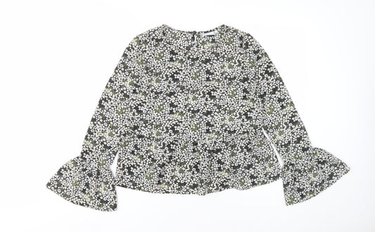 ASOS Design Women's Black Floral Blouse Size 8