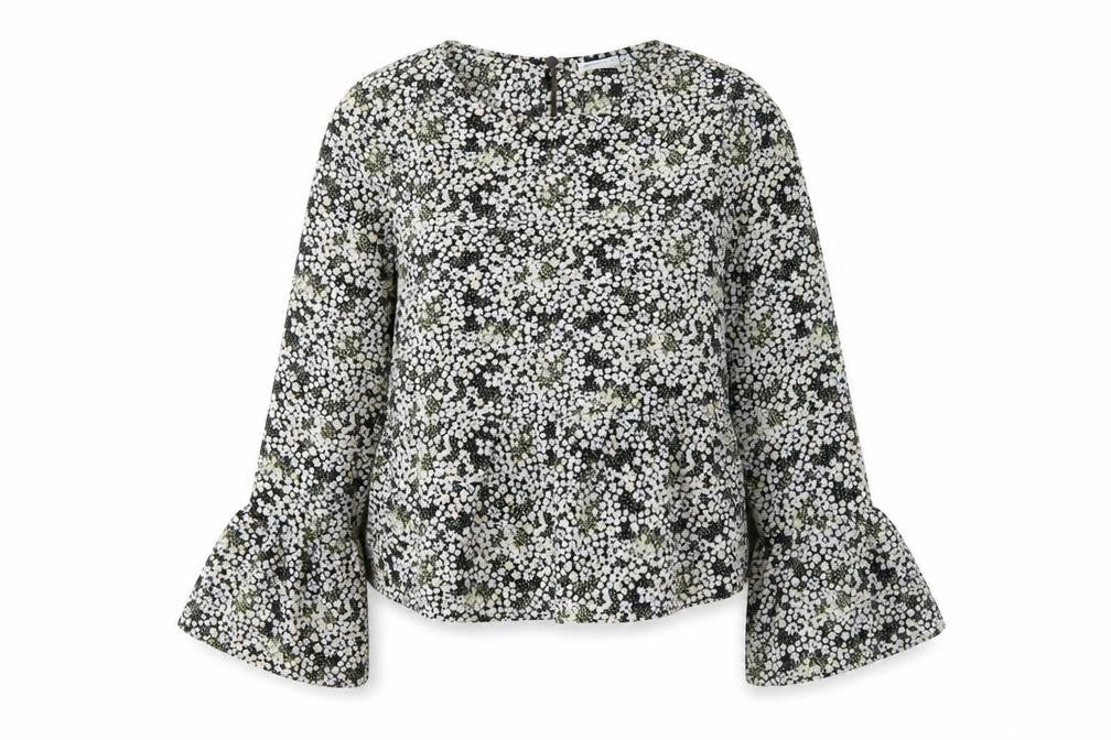 ASOS Design Women's Black Floral Blouse Size 8