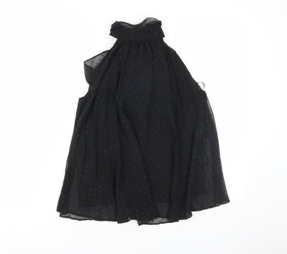Mango Women's Black Basic Sleeveless Blouse