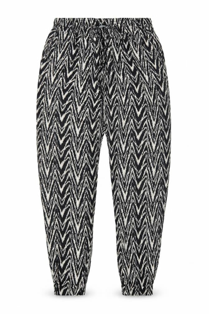 Dorothy Perkins Women's Black Geometric Harem Trousers