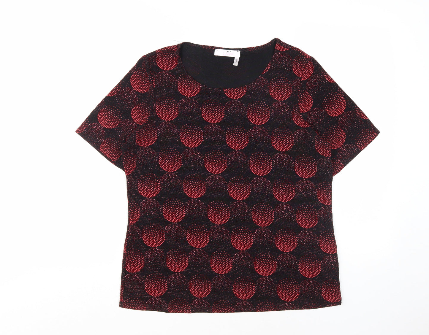 Julipa Women's Geometric T-Shirt Black Size 14