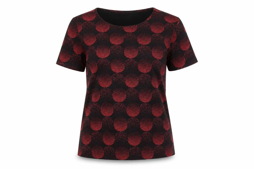 Julipa Women's Geometric T-Shirt Black Size 14