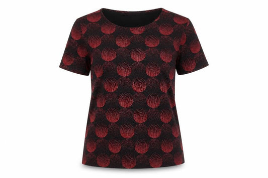 Julipa Women's Geometric T-Shirt Black Size 14