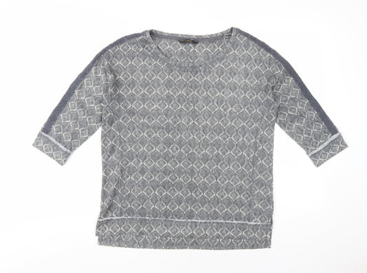 Next Women's Grey Jersey T-Shirt Size 12
