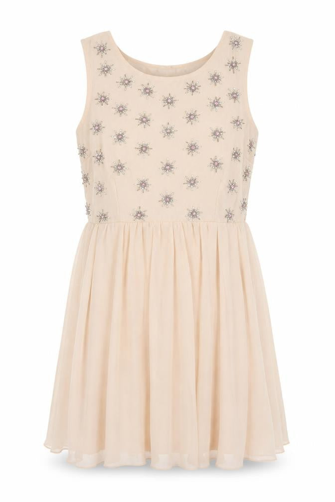 New Look Women's Beige A-Line Dress Size 12