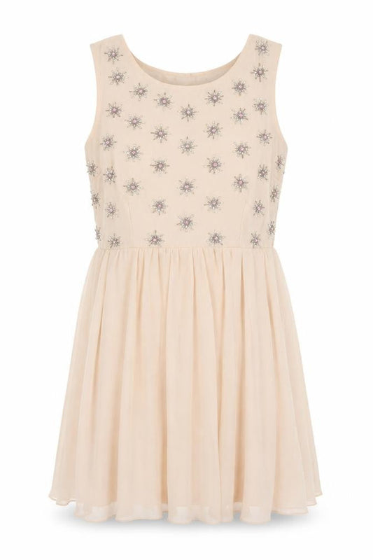 New Look Women's Beige A-Line Dress Size 12
