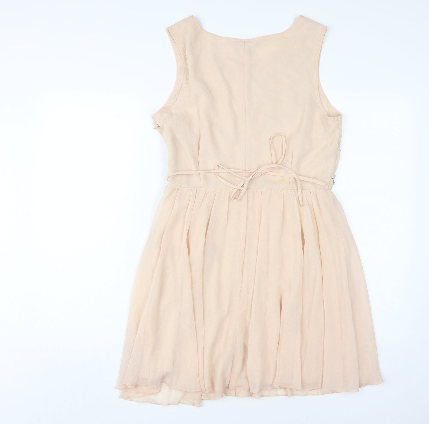 New Look Women's Beige A-Line Dress Size 12