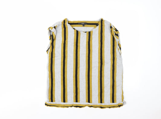 Next Women's Multicoloured Striped Top Size 14