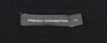 Close-up detail of French Connection Men's Black jumper M