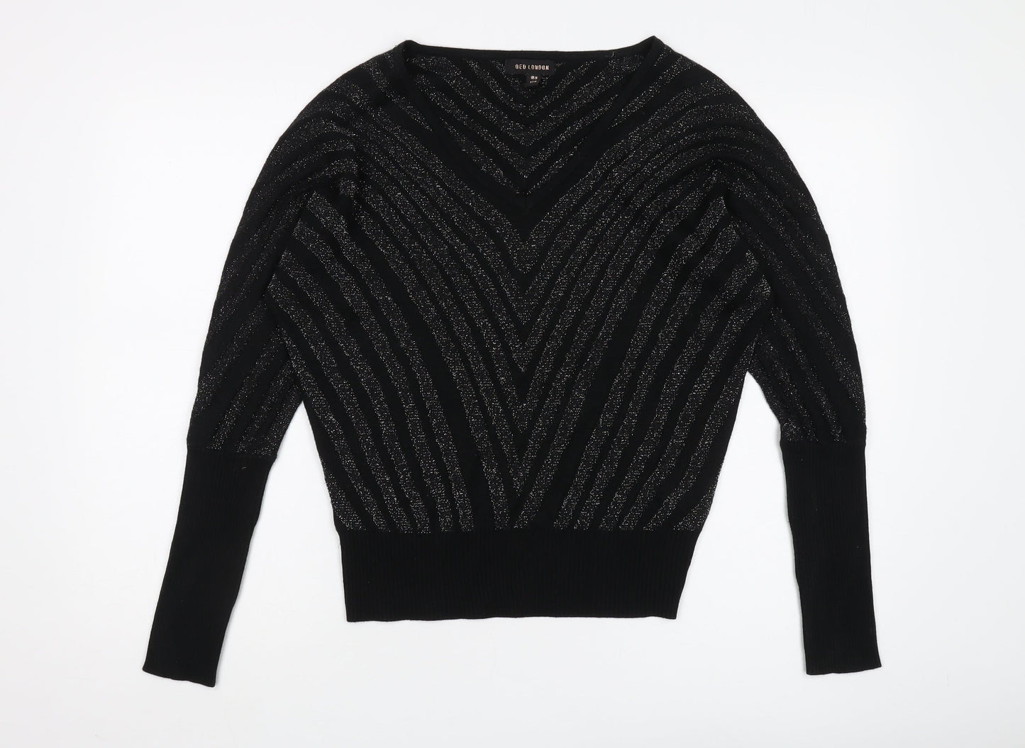QED London Women's Black Pullover Jumper, Size M