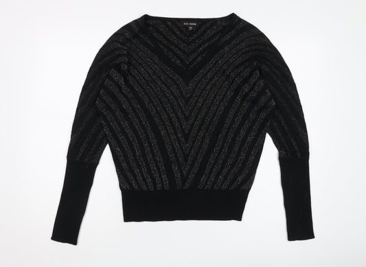 QED London Women's Black Pullover Jumper, Size M