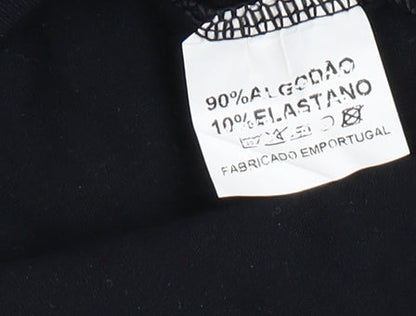 Rebrinde Womens Black XL Basic T-Shirt