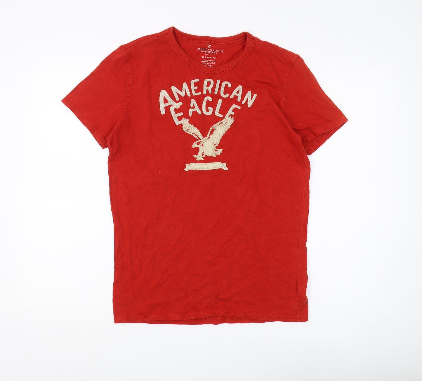 American Eagle Red Men's T-Shirt Size S Classic Fit