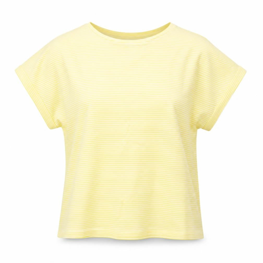 Forever 21 Women's Yellow Striped T-Shirt S