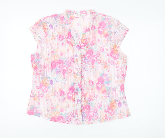 Bella Moda Women’s Multicoloured Floral Blouse UK 16