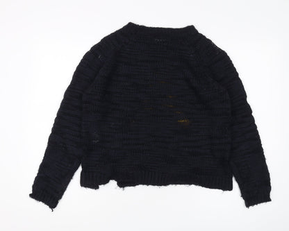 Brave Soul Women's Black Pullover Jumper Size 12
