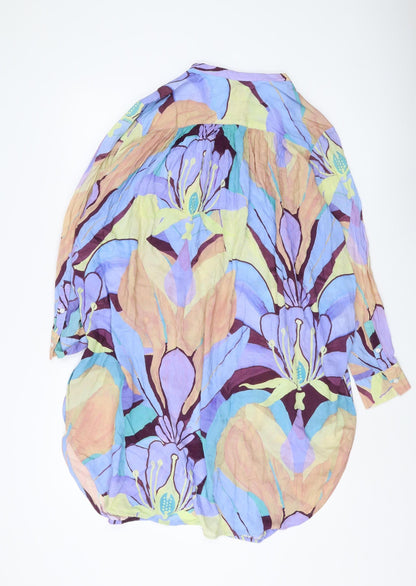 Weekday Women's Multicoloured Floral Button-Up Shirt