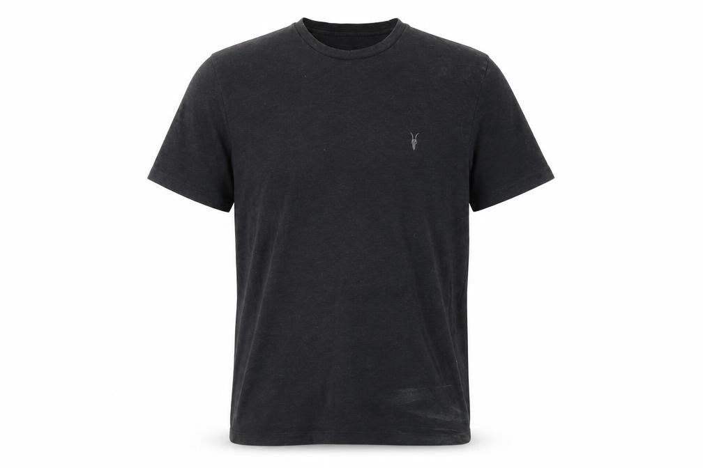 AllSaints Men's Black Medium Cotton Logo T-Shirt