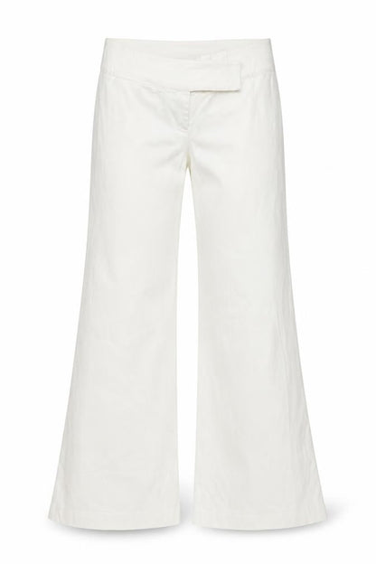 STARK Womens Ivory Wide-Leg Trousers Size 12