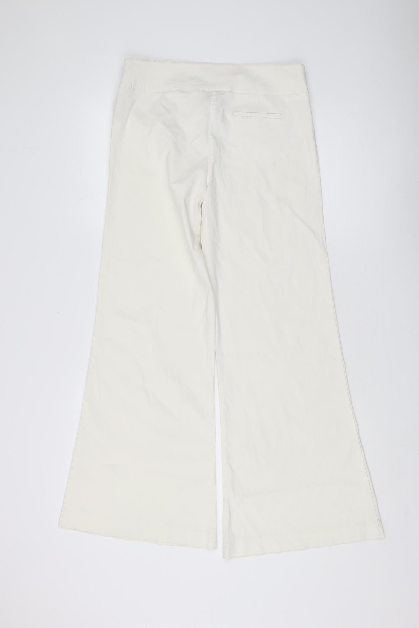 STARK Womens Ivory Wide-Leg Trousers Size 12