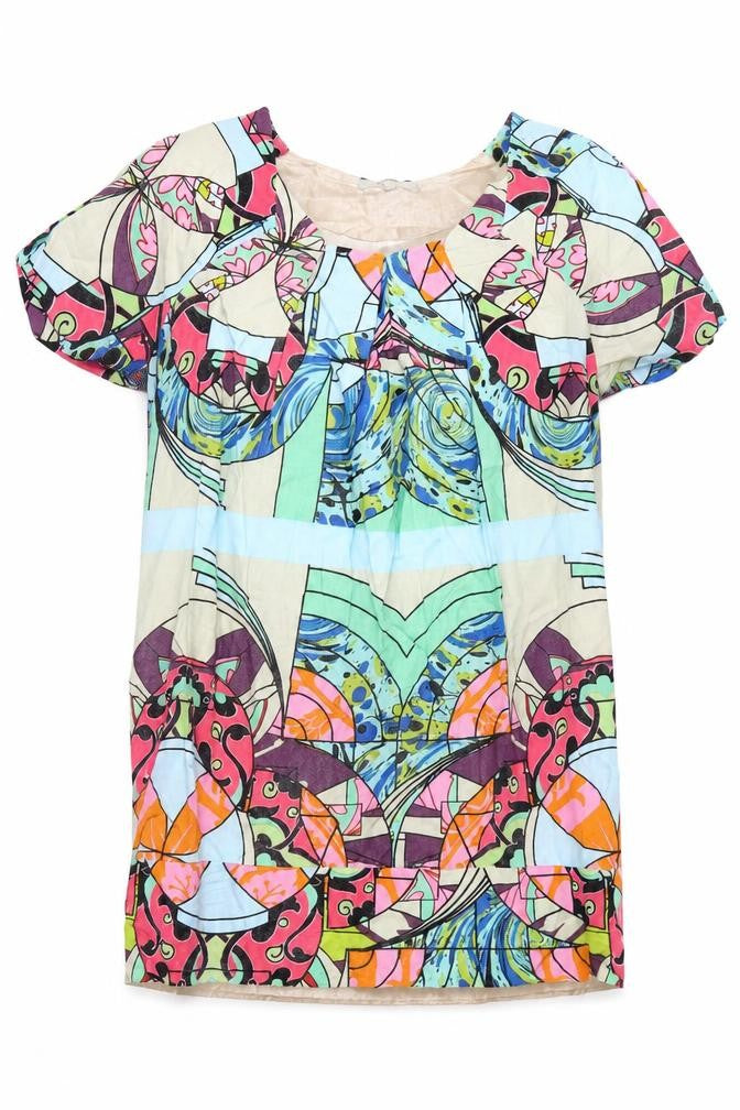 Aftershock London Women's Geometric Multicoloured Dress M