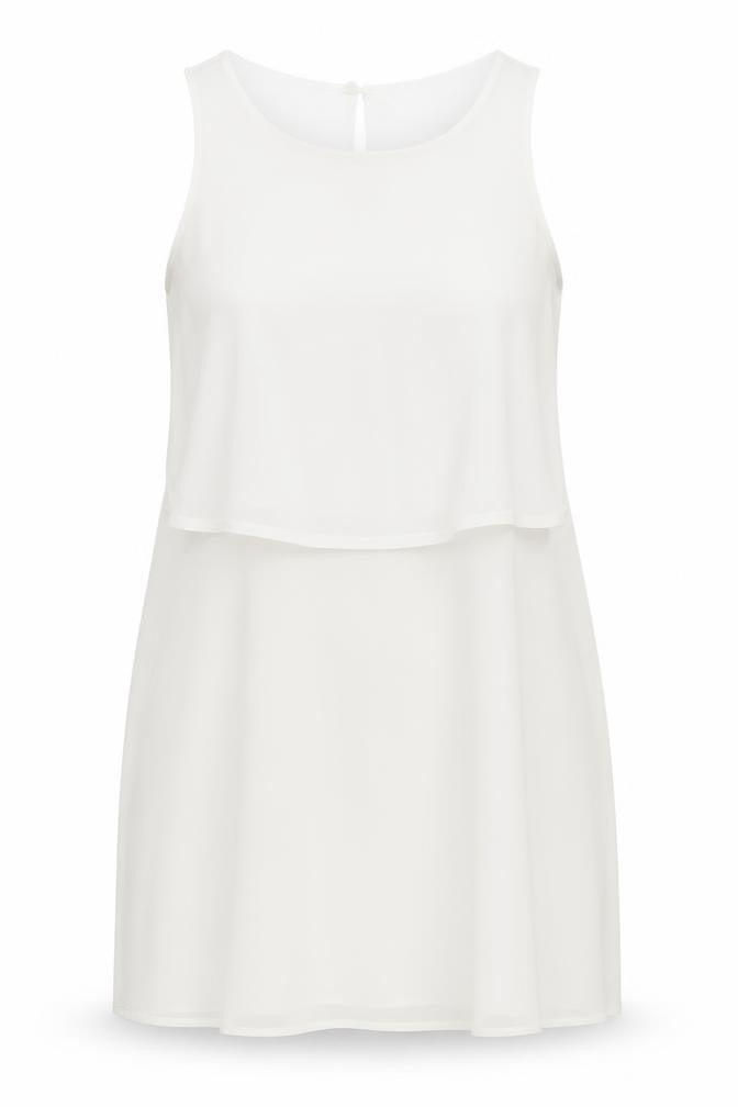New Look Women's White Tank Top Size 8