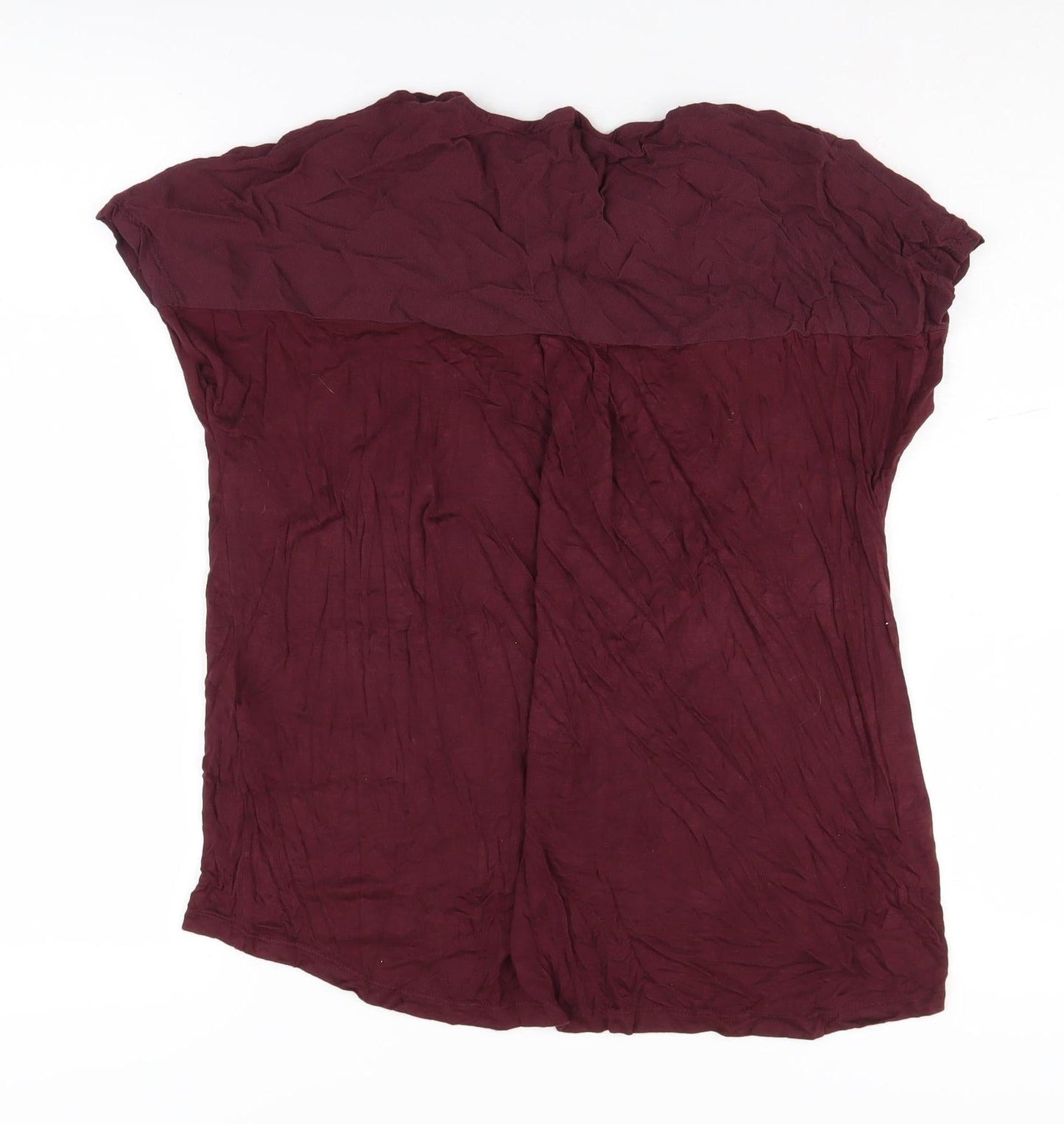 New Look Women's Red Blouse, Size 10, Short Sleeve