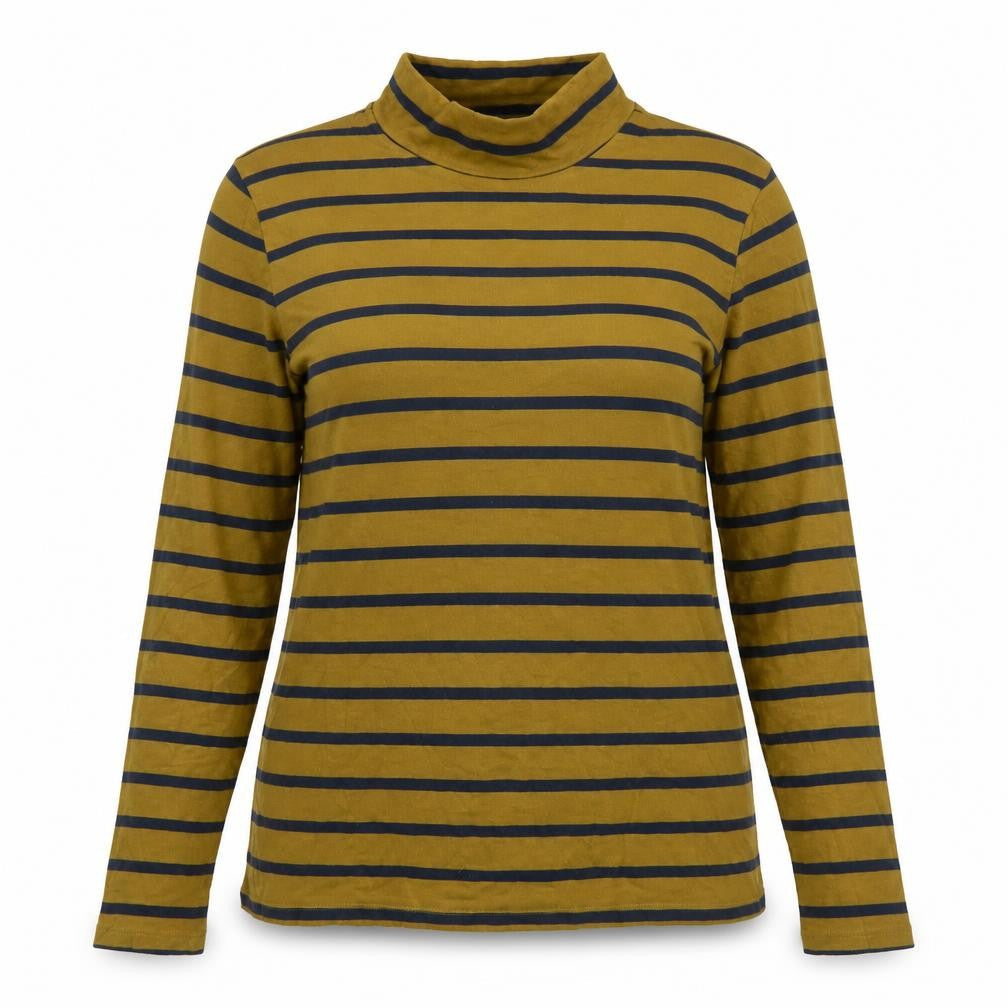 Marks & Spencer Women's Multicoloured Striped T-Shirt
