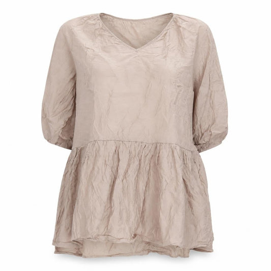 H&M Women's Beige Swing Dress M Viscose Casual