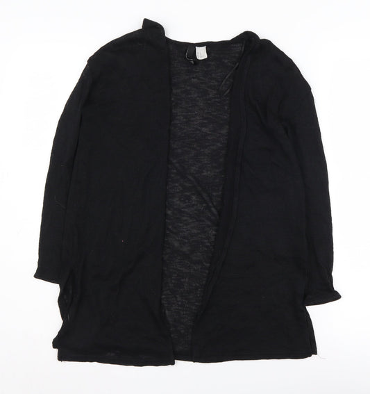 H&M Women's Black Cardigan XS Open Front Casual