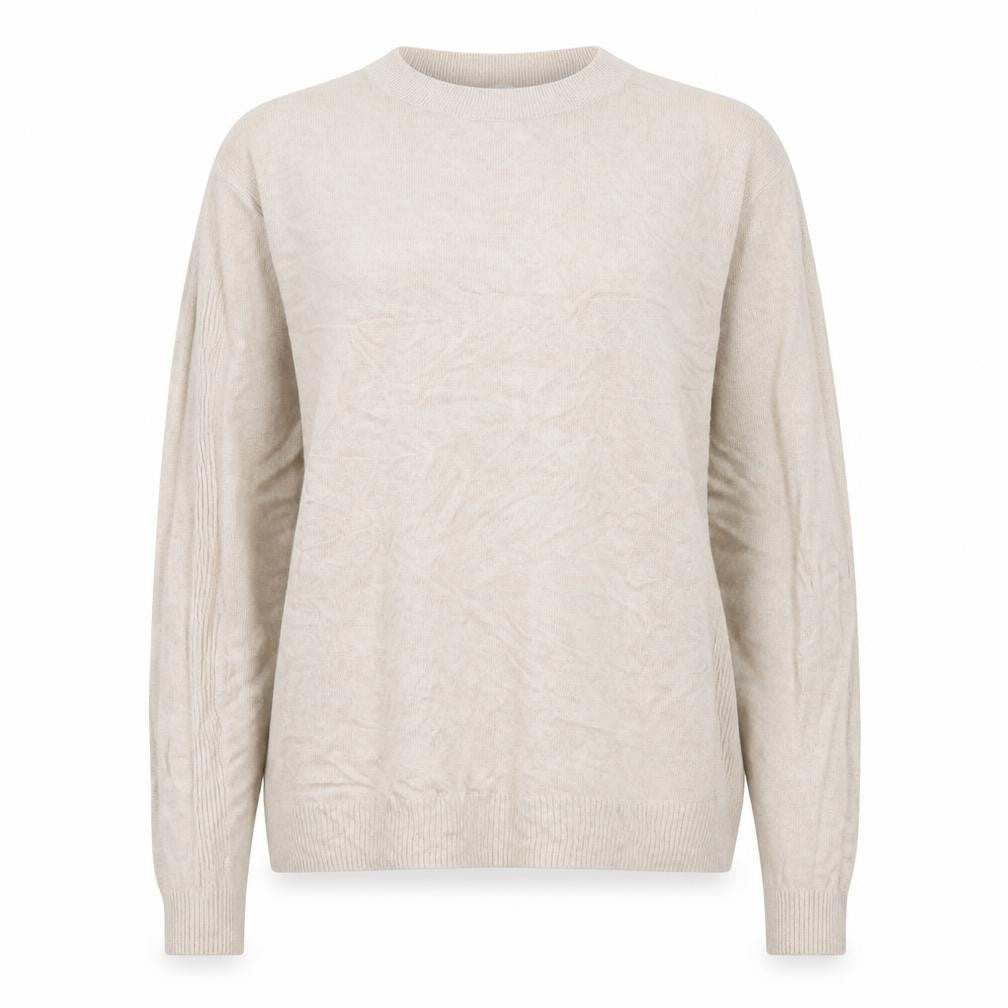 Warehouse Women's Beige Mock Neck Pullover Jumper Size 8