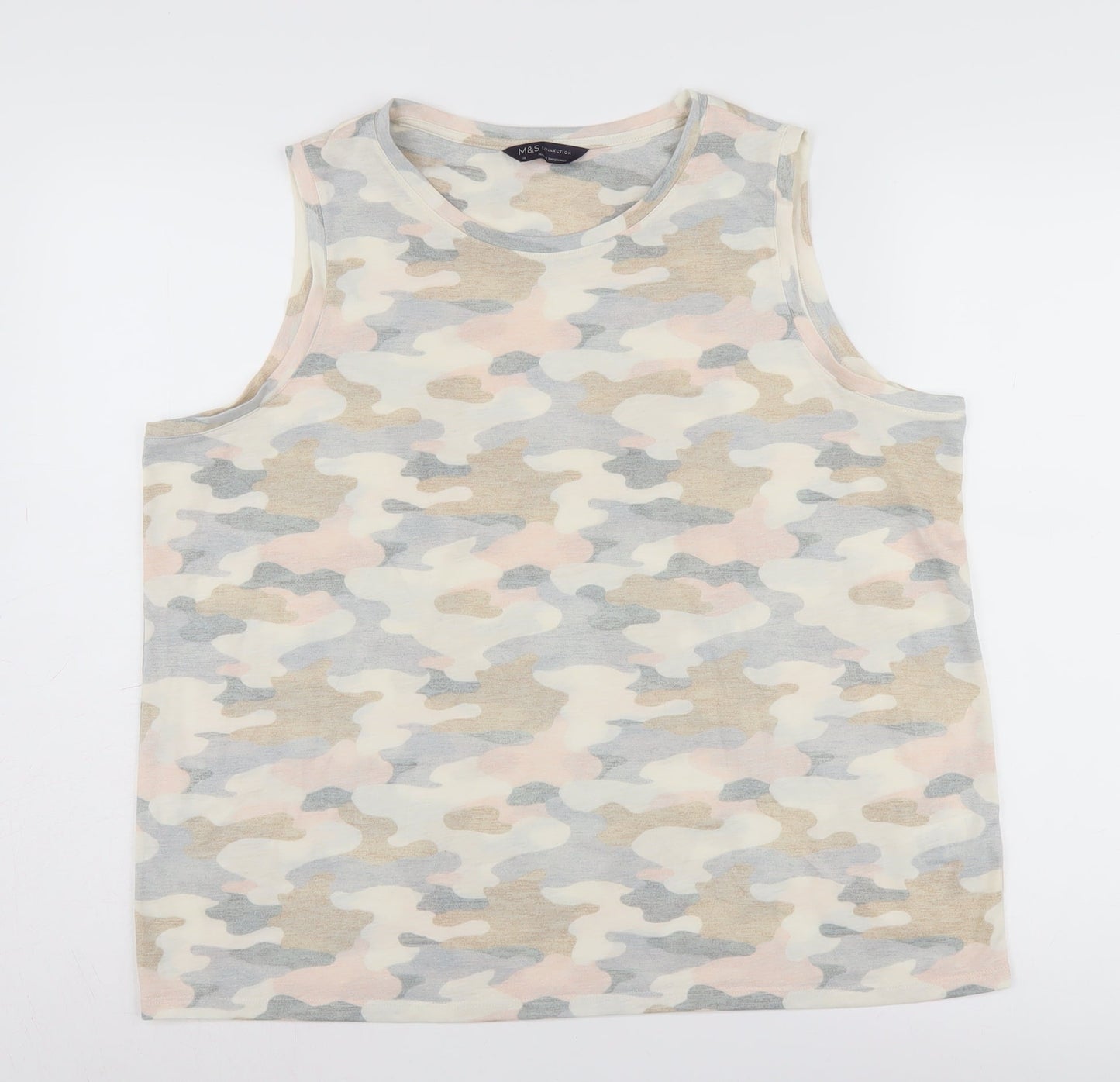 Marks and Spencer Women's Multicoloured Camouflage Tank