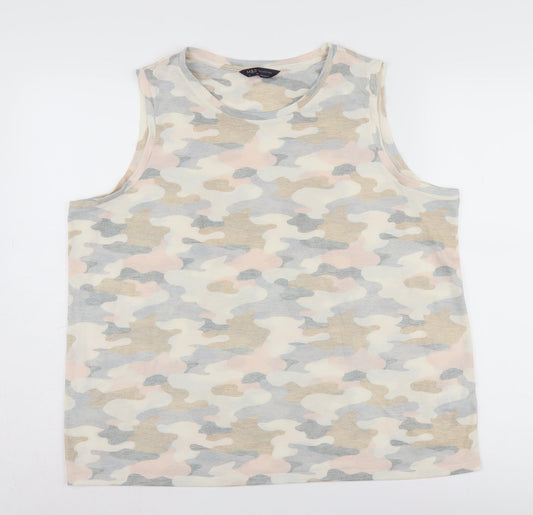 Marks and Spencer Women's Multicoloured Camouflage Tank