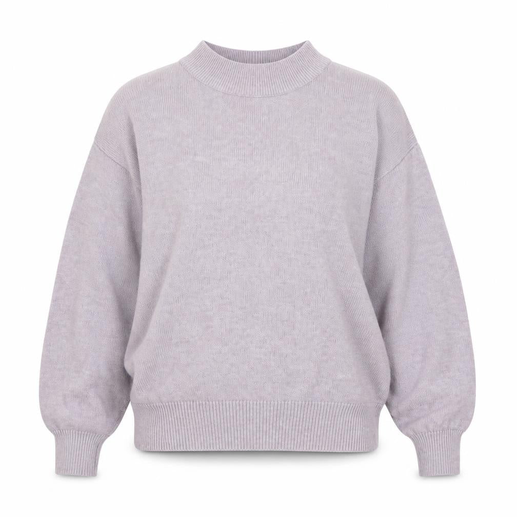 H&M Women's Purple Mock Neck Pullover Jumper XS