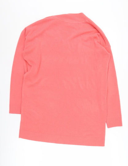 Back view of Principles Women's Pink V-Neck jumper, size 12