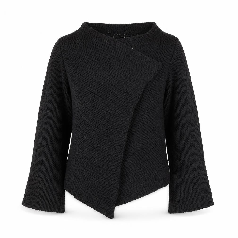 Principles Petite Women's Black Open-Knit Pullover Jumper S