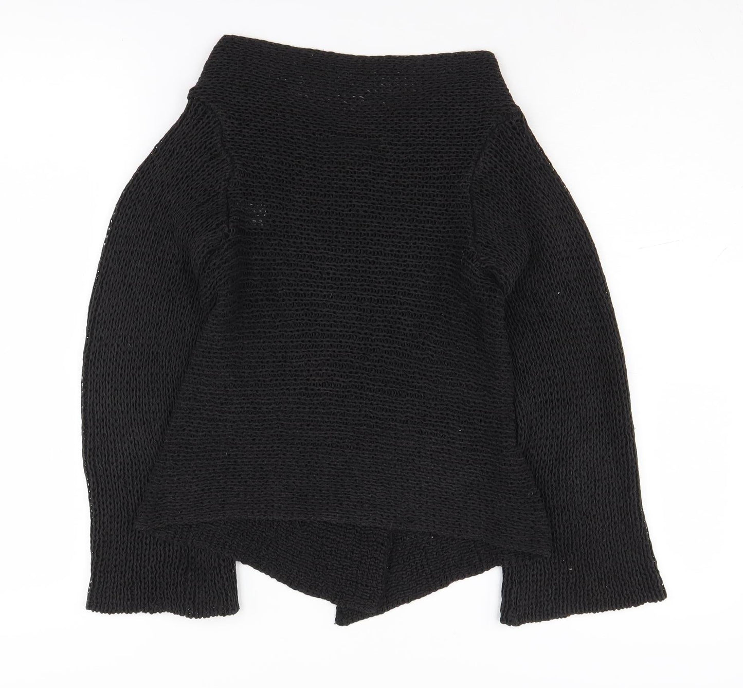 Principles Petite Women's Black Open-Knit Pullover Jumper S