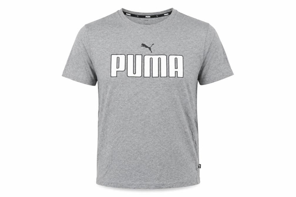 Puma Men's Grey Sports T-Shirt, Size S, Short Sleeve
