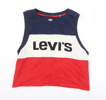 Levi's Womens Multicoloured Cropped Tank, Size S