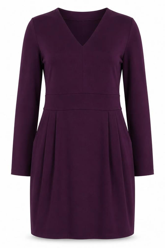 Lands' End Women's Purple Sheath Dress, M
