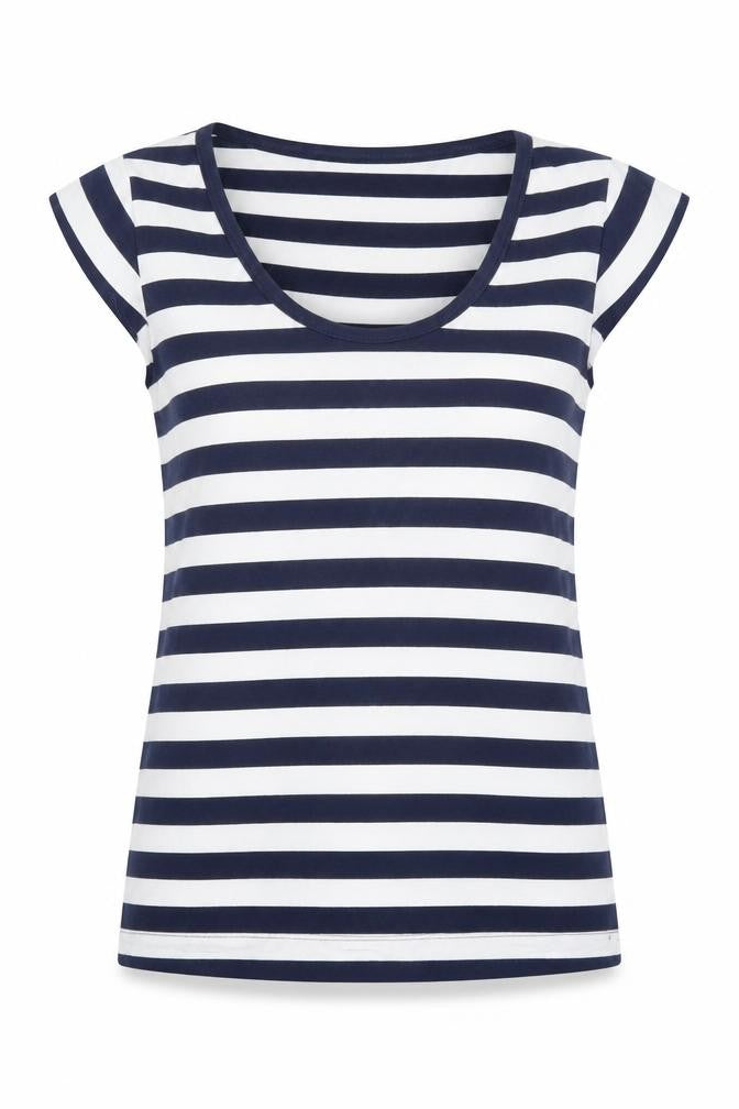 French Connection Women's Striped T-Shirt - L