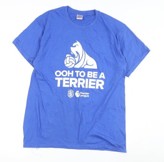 Gildan Men Blue Sports T-Shirt L Premier League